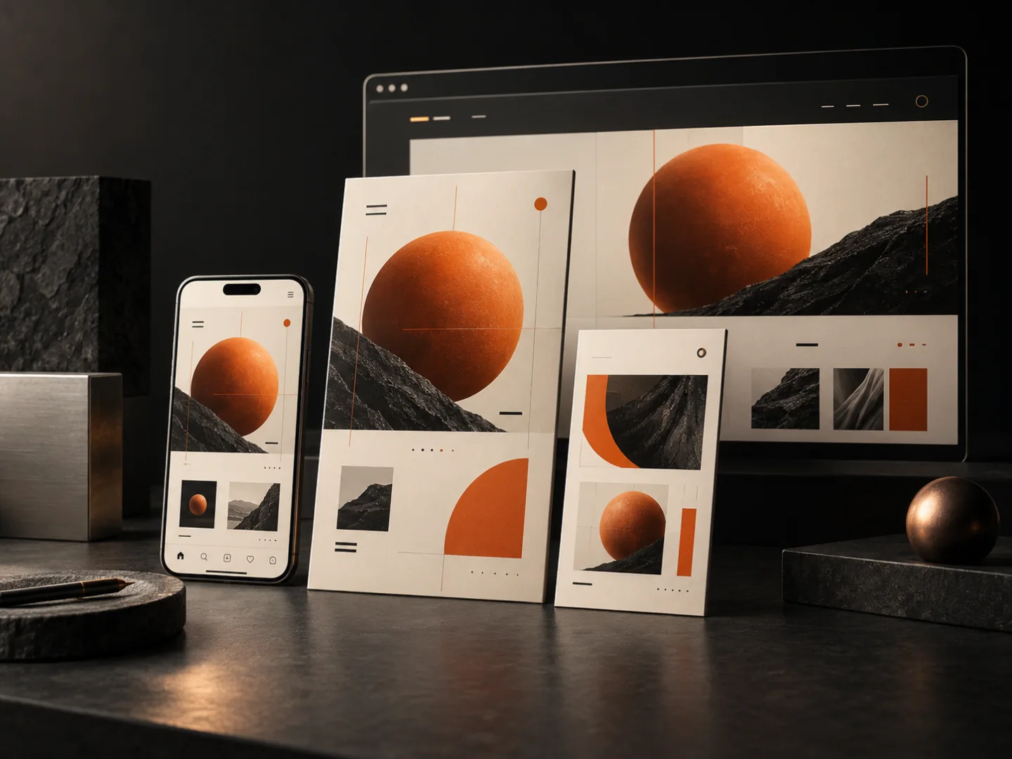 Concept visualisation of a coordinated digital campaign